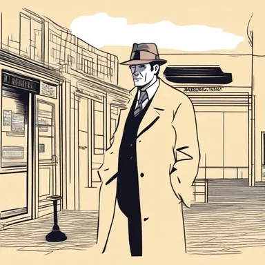 In the novel, the main character is portrayed as a fumbling detective who always stumbles upon clues by mistake.