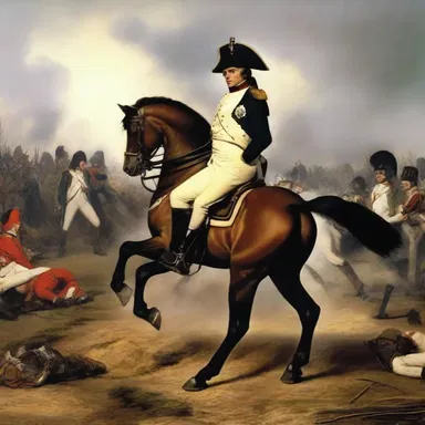 During the Battle of Waterloo, Napoleon's fumbling decision-making led to his army's downfall.