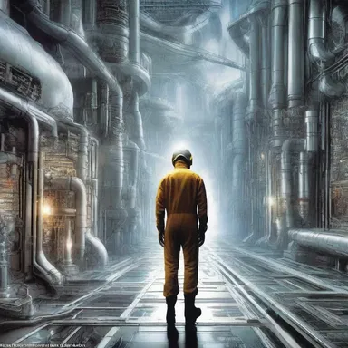 In the futuristic world depicted in the science fiction novel, the protagonist is a fumbling engineer who often causes more harm than good.