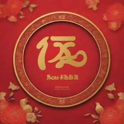 A 'Selamat Tahun Baru Imlek' poster set against a rich red backdrop, featuring the Mandarin phrase 'Gong Xi Fa Chai'. The design should be festive and evocative of Lunar New Year celebrations.