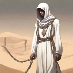 This is a high-quality digital art illustration for Chapter 1, 'The Sands of Destiny', from 'Harmonizing: The Highs And Lows'