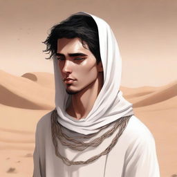 This is a high-quality digital art illustration for Chapter 1, 'The Sands of Destiny', from 'Harmonizing: The Highs And Lows'