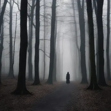 As the protagonist entered the dark forest, the path furcated, leading to a sense of foreboding and uncertainty.