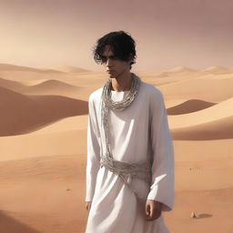 This high-quality digital art illustrates Chapter 1, 'The Sands of Destiny', from 'Harmonizing: The Highs And Lows'