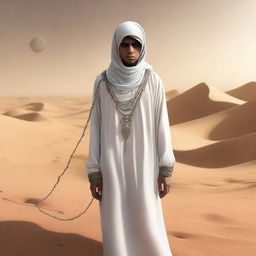 This high-quality digital art illustrates Chapter 1, 'The Sands of Destiny', from 'Harmonizing: The Highs And Lows'