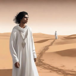 This high-quality digital art illustrates Chapter 1, 'The Sands of Destiny', from 'Harmonizing: The Highs And Lows'