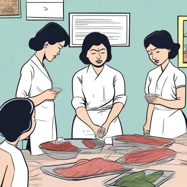 The comic strip illustrated the dangers of trichinosis and the need for proper food preparation techniques.