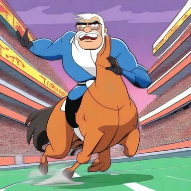 The animated series showed how the antagonist attempted to mar the protagonist's chances of winning the race.