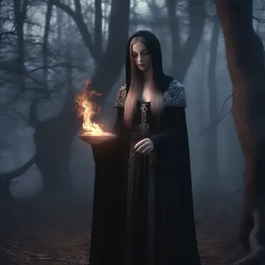 The evil sorceress cast a curse upon the kingdom, using her dark magic to mar its once beautiful landscape.