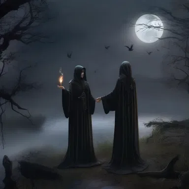 The evil sorceress cast a curse upon the kingdom, using her dark magic to mar its once beautiful landscape.