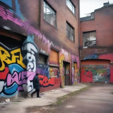 The graffiti on the walls marred the overall aesthetic of the modern building, detracting from its architectural beauty.
