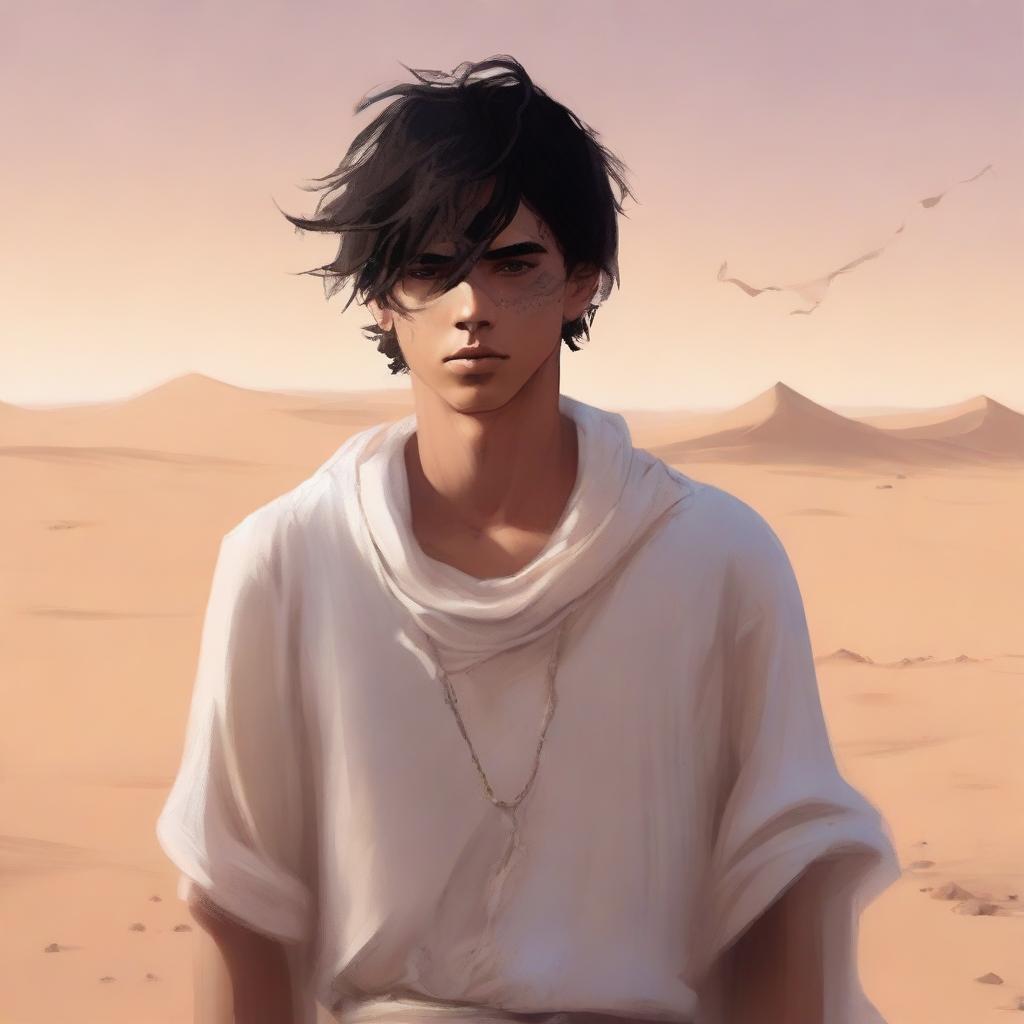 This high-quality digital art illustrates Chapter 1, 'The Sands of Destiny'
