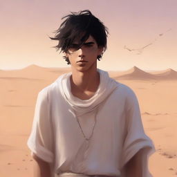 This high-quality digital art illustrates Chapter 1, 'The Sands of Destiny'
