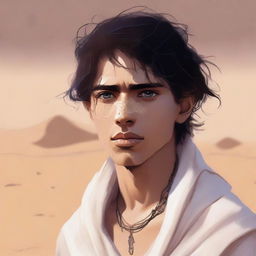 This high-quality digital art illustrates Chapter 1, 'The Sands of Destiny'