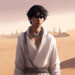 This high-quality digital art illustrates Chapter 1, 'The Sands of Destiny'