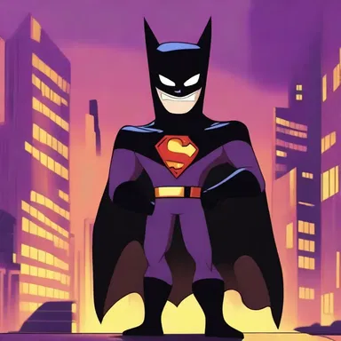 The villainous character grinned malevolently as he hatched a devious plan to defeat the superhero in the animated cartoon series.