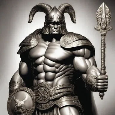 In Greek mythology, the god Ares is often depicted wearing a brassard on his arm as a symbol of his strength and protection.