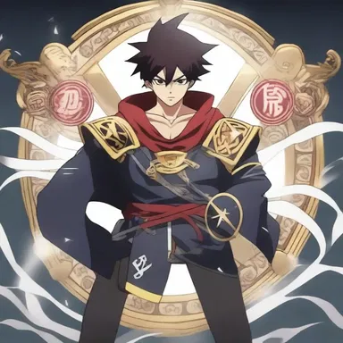 In the popular anime series, the protagonist's brassard is adorned with mystical symbols, granting him incredible powers in battle.
