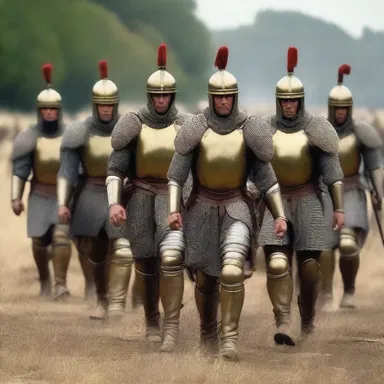 The epic historical film showcased warriors donning brassards, showcasing the attention to detail and authenticity of the armor worn during that time period.