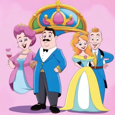 In the cartoon show, the quirky characters form a wacky royal family who reside in the whimsical dukedom of Bubblegum Kingdom.