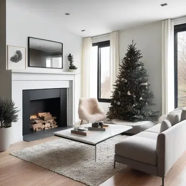The minimalist homeowner was loth to add any unnecessary decorations to their modern living room.