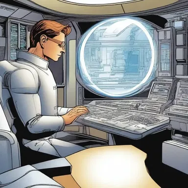 The author's unwarranted use of futuristic technology made the plot seem unrealistic.