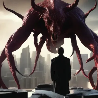 In the movie, the antagonist uses geostrategy to conquer and terrorize the world with his evil plans.