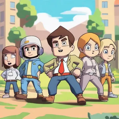 In this animated series, the main characters apply geostrategy to outsmart their opponents and save the day.