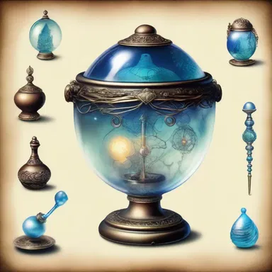 In the generically imagined fantasy world, the magical objects were described without any specific brand names or trademarks.