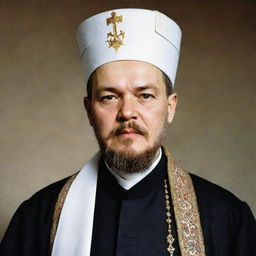 A high-quality image of Vladimir Lenin depicted as a Mullah, dressed in traditional Islamic clerical attire.