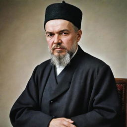 A high-quality image of Vladimir Lenin depicted as a Mullah, dressed in traditional Islamic clerical attire.