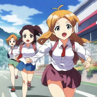 In the anime series, the characters are always in a hurry to accomplish their goals.