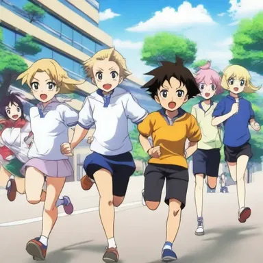 In the anime series, the characters are always in a hurry to accomplish their goals.