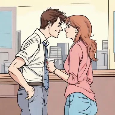 In a romantic comedy, the protagonist's hurry to confess their love creates comedic situations.