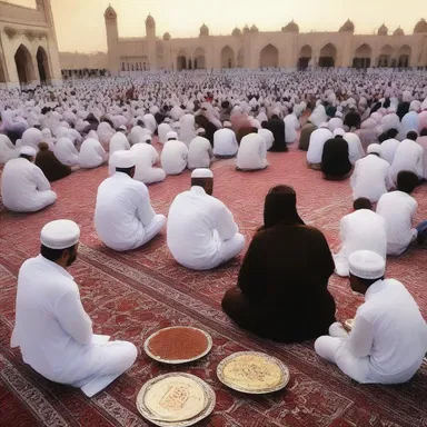 During Ramadan, Muslims fast from sunrise to sunset, feeling a sense of hurry to break their fast before sundown.