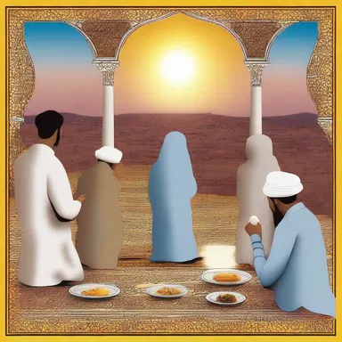 During Ramadan, Muslims fast from sunrise to sunset, feeling a sense of hurry to break their fast before sundown.