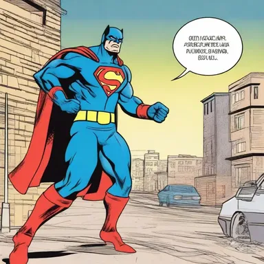 In the comic book, the superhero can hurry to the scene of the crime in an instant.