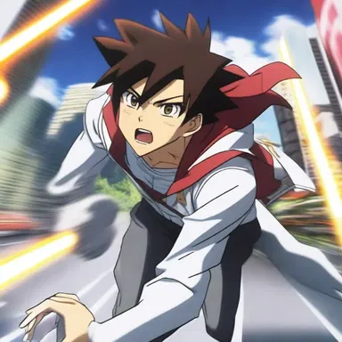 The protagonist in the anime series had the power to move at incredible speeds and could hurry to any location within seconds.