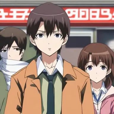In the anime, the main character seeks justice for his murdered family.