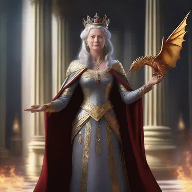 In a world of magic and dragons, the Queen ensured justice was upheld throughout her kingdom.