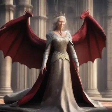 In a world of magic and dragons, the Queen ensured justice was upheld throughout her kingdom.