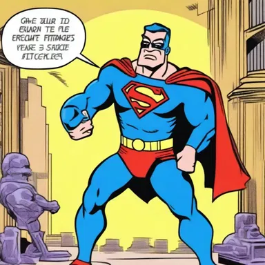 The superhero in the cartoon fought villains and always stood up for justice.
