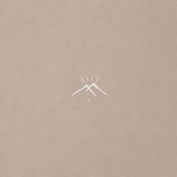 Logo for a simple clothing brand, characterized by minimalistic, clean lines and a neutral color palette