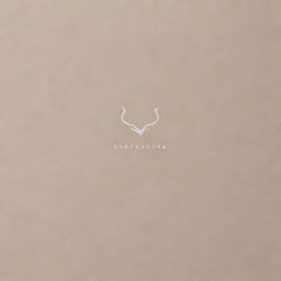 Logo for a simple clothing brand, characterized by minimalistic, clean lines and a neutral color palette