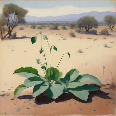 The painter beautifully depicted a procumbent plant in her landscape artwork, showing its stems gracefully trailing along the ground.