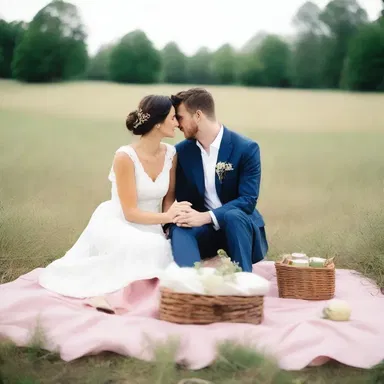 The couple enjoyed a romantic picnic in the meadow surrounded by procumbent plants, enhancing the intimate atmosphere.