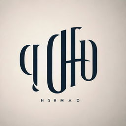 Design a striking, stylish typographic image for the name 'Usman Hamdad', combining modern and classic font styles.