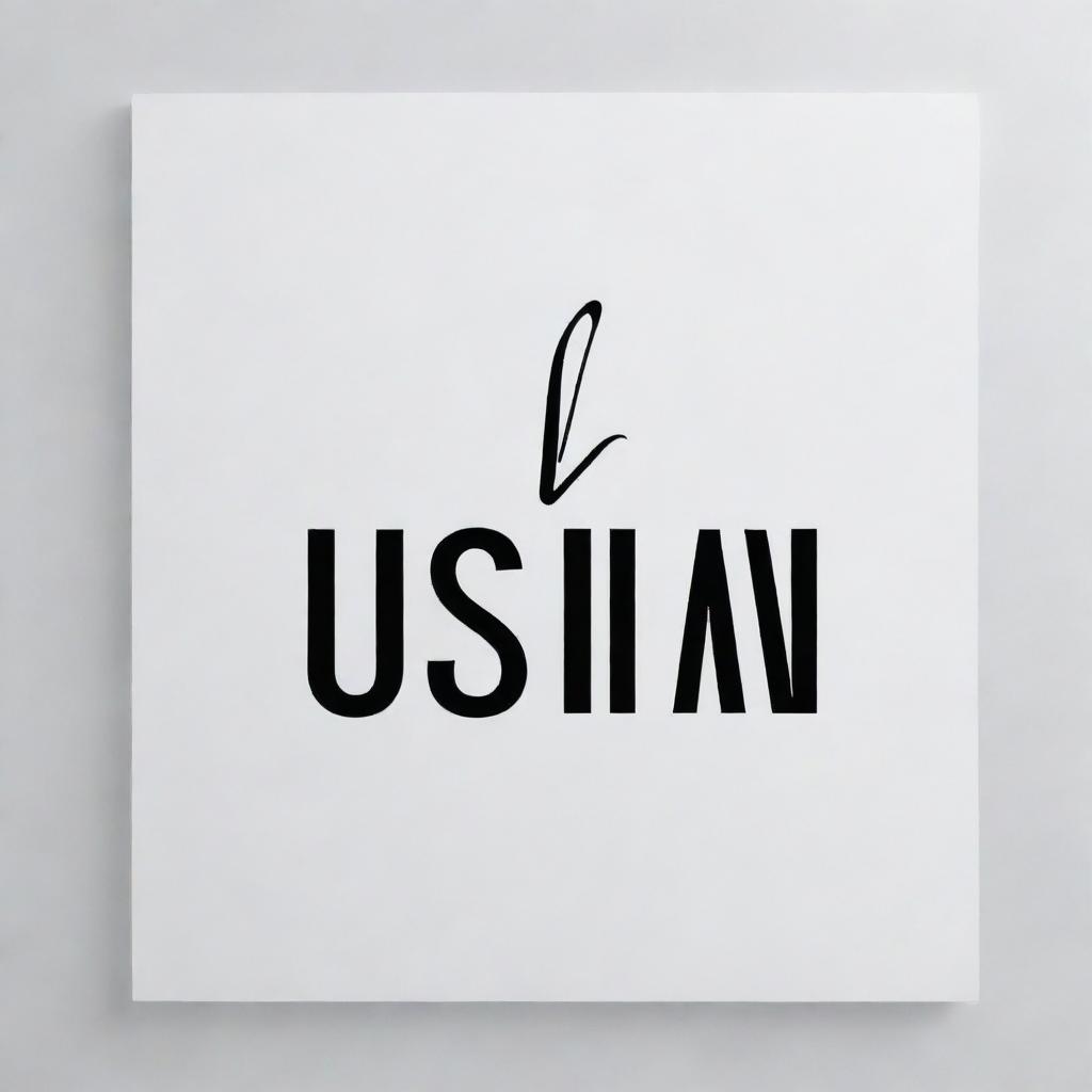 Create a stylish and unique design for the name 'Usman', incorporating modern typography and creative elements.