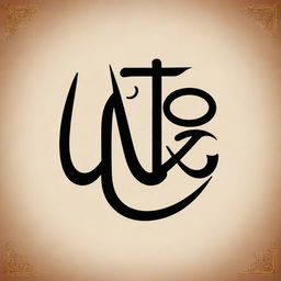 Calligraphic representation of the name 'Usman' in Arabic fonts