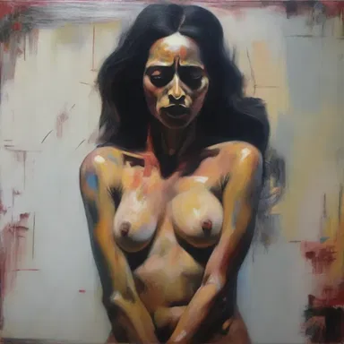 The artist beautifully captured the realness of the subject's lacrimation, conveying profound emotion through the painting.